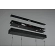 Trio SPIDER függeszték fém, akril, fekete, fehér, LED, 46W, 2700-6500K, 5350Lm - 332810332