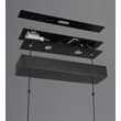 Trio DONEGAL függeszték fém, fekete, LED, 40W, 2700-6500K, 4650Lm - 333310232