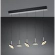 Trio GUANO függeszték fém, akril, nikkel, fekete, fehér, LED, 40W, 2300-3000-4000K, 4250Lm - 334410507