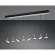 Trio GUANO függeszték fém, akril, nikkel, fekete, fehér, LED, 64W, 2300-3000-4000K, 6800Lm - 334410807
