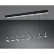Trio GUANO függeszték fém, akril, nikkel, fekete, fehér, LED, 64W, 2300-3000-4000K, 6800Lm - 334410807