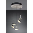 Trio GUANO függeszték fém, akril, nikkel, fekete, fehér, LED, 40W, 2300-3000-4000K, 4250Lm - 334430507