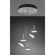 Trio GUANO függeszték fém, akril, nikkel, fekete, fehér, LED, 40W, 2300-3000-4000K, 4250Lm - 334430507