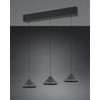 Trio LAGUNA függeszték fém, fekete, LED, 15W, 2300-3000-4000K, 1500Lm - 336210332