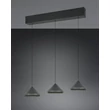 Trio LAGUNA függeszték fém, fekete, LED, 15W, 2300-3000-4000K, 1500Lm - 336210332