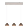 Trio LAGUNA függeszték fém, barna, LED, 15W, 2300-3000-4000K, 1500Lm - 336210365