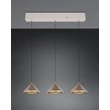 Trio LAGUNA függeszték fém, barna, LED, 15W, 2300-3000-4000K, 1500Lm - 336210365