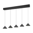Trio LAGUNA függeszték fém, fekete, LED, 25W, 2300-3000-4000K, 2500Lm - 336210532