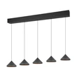 Trio LAGUNA függeszték fém, fekete, LED, 25W, 2300-3000-4000K, 2500Lm - 336210532