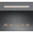 Trio LAGUNA függeszték fém, barna, LED, 25W, 2300-3000-4000K, 2500Lm - 336210565