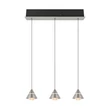 Trio ROMEO függeszték fém, nikkel, LED, 21W, 2300-3000-4000K, 2100Lm - 337010307