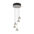 Trio ROMEO függeszték fém, nikkel, LED, 35W, 2300-3000-4000K, 3500Lm - 337030507