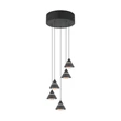Trio ROMEO függeszték fém, fekete, LED, 35W, 2300-3000-4000K, 3500Lm - 337030532