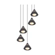 Trio ROMEO függeszték fém, fekete, LED, 35W, 2300-3000-4000K, 3500Lm - 337030532