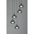 Trio ROMEO függeszték fém, fekete, LED, 35W, 2300-3000-4000K, 3500Lm - 337030532