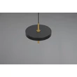 Trio KEATON függeszték fém, akril, fekete, arany, fehér, LED, 10W, 2300-3000-4000K, 1200Lm - 340210180