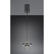 Trio KEATON függeszték fém, akril, fekete, arany, fehér, LED, 10W, 2300-3000-4000K, 1200Lm - 340210180