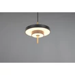 Trio KEATON függeszték fém, akril, fekete, arany, fehér, LED, 10W, 2300-3000-4000K, 1200Lm - 340210180