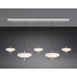 Trio KEATON függeszték fém, akril, szürke, fehér, LED, 50W, 2300-3000-4000K, 5900Lm - 340210576