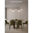 Trio KEATON függeszték fém, akril, szürke, fehér, LED, 50W, 2300-3000-4000K, 5900Lm - 340210576