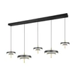 Trio KEATON függeszték fém, akril, fekete, arany, fehér, LED, 50W, 2300-3000-4000K, 5900Lm - 340210580