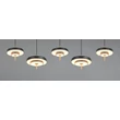 Trio KEATON függeszték fém, akril, fekete, arany, fehér, LED, 50W, 2300-3000-4000K, 5900Lm - 340210580