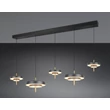 Trio KEATON függeszték fém, akril, fekete, arany, fehér, LED, 50W, 2300-3000-4000K, 5900Lm - 340210580