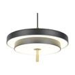 Trio KEATON függeszték fém, akril, fekete, arany, fehér, LED, 34,5W, 2300-3000-4000K, 4000Lm - 340219180
