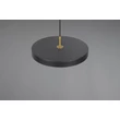 Trio KEATON függeszték fém, akril, fekete, arany, fehér, LED, 34,5W, 2300-3000-4000K, 4000Lm - 340219180