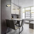 Trio KEATON függeszték fém, akril, fekete, arany, fehér, LED, 34,5W, 2300-3000-4000K, 4000Lm - 340219180