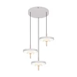 Trio KEATON függeszték fém, akril, szürke, fehér, LED, 30W, 2300-3000-4000K, 3600Lm - 340230376