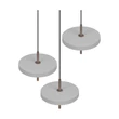 Trio KEATON függeszték fém, akril, szürke, fehér, LED, 30W, 2300-3000-4000K, 3600Lm - 340230376