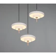 Trio KEATON függeszték fém, akril, szürke, fehér, LED, 30W, 2300-3000-4000K, 3600Lm - 340230376