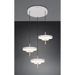 Trio KEATON függeszték fém, akril, szürke, fehér, LED, 30W, 2300-3000-4000K, 3600Lm - 340230376