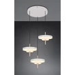 Trio KEATON függeszték fém, akril, szürke, fehér, LED, 30W, 2300-3000-4000K, 3600Lm - 340230376