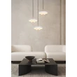 Trio KEATON függeszték fém, akril, szürke, fehér, LED, 30W, 2300-3000-4000K, 3600Lm - 340230376