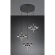 Trio KEATON függeszték fém, akril, fekete, arany, fehér, LED, 30W, 2300-3000-4000K, 3600Lm - 340230380