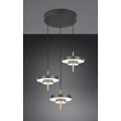 Trio KEATON függeszték fém, akril, fekete, arany, fehér, LED, 30W, 2300-3000-4000K, 3600Lm - 340230380