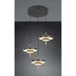Trio KEATON függeszték fém, akril, fekete, arany, fehér, LED, 30W, 2300-3000-4000K, 3600Lm - 340230380
