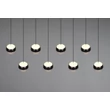 Trio ORBIT függeszték fém, fekete, nikkel, LED, 8W, 960lm, 2300K-3000K-4000K - 344410807