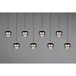 Trio ORBIT függeszték fém, fekete, nikkel, LED, 8W, 960lm, 2300K-3000K-4000K - 344410807