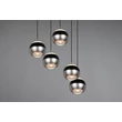 Trio ORBIT függeszték fém, fekete, nikkel, LED, 8W, 960lm, 2300K-3000K-4000K - 344430507