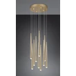 Trio CALA függeszték fém, arany, LED, 38W, 4500lm, 2300K-3000K-4000K - 354831079