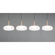 Trio CELESTE függeszték, fém, üveg, fekete, fehér, LED, 28W, 3000lm, 3000K - Trio-354910465