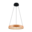 Trio LYNWOOD függeszték fém, fa, akril, fekete, barna, fehér, LED, 28W, 3000K, 3300Lm - 355030130
