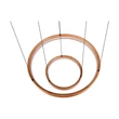 Trio LYNWOOD függeszték fém, fa, akril, fekete, barna, fehér, LED, 37W, 3000K, 4300Lm - 355039130