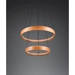 Trio LYNWOOD függeszték fém, fa, akril, fekete, barna, fehér, LED, 37W, 3000K, 4300Lm - 355039130