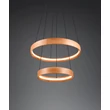 Trio LYNWOOD függeszték fém, fa, akril, fekete, barna, fehér, LED, 37W, 3000K, 4300Lm - 355039130