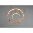 Trio LYNWOOD függeszték fém, fa, akril, fekete, barna, fehér, LED, 37W, 3000K, 4300Lm - 355039130