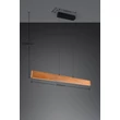 Trio EDGEWOOD függeszték fém, fa, akril, fekete, barna, LED, 27W, 2700-6000K, 3100Lm - 359710130
